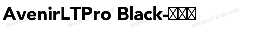 AvenirLTPro Black字体转换